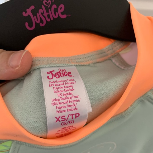 NWT Justice Swimsuit Size Kids (5/6) - Picture 7 of 7